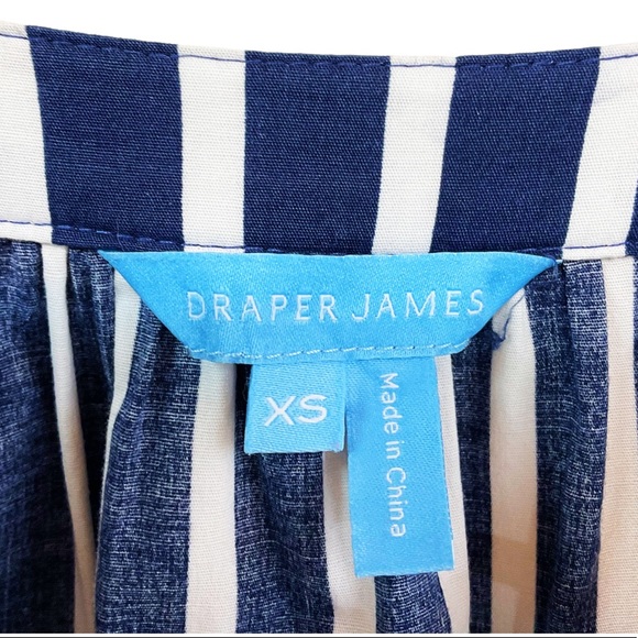 Draper James Loretta Navy and White Striped Cotton Dress - Picture 9 of 12